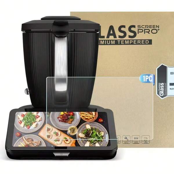 1/2 peça Protetor de Tela de Vidro Temperado Thermomix TM7, Resistente a Rachaduras, Resistente a Arranhões, Durável, Anti-Manchas e Anti-Impressões Digitais de Alta Definição, Acessórios de Cozinha para Mixer.