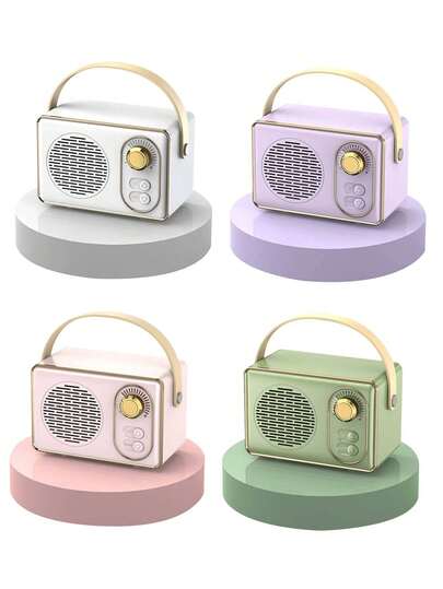 Vintage Wireless Portable Mini Bluetooth Speaker, Supports USB/TF Card Playback, High-Quality Creative Small Speaker, Ideal Gift Choice