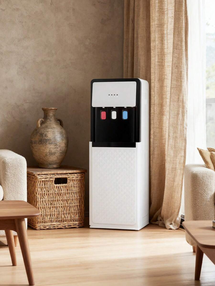 Dispensador doméstico multifunción independiente de agua fría y caliente, temperatura ambiente, agua caliente y agua fría, tres temperaturas - Blanco - Ver 1