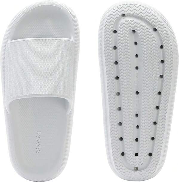BRONAX Pillow Slippers For Women And Men | House Slides Shower Sandals | Cushioned Thick Sole
