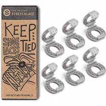 Shoelace Knot Clips Keep Shoe Laces Tied Secure Shoelace Bow Clip Accessory - Xám - Xem 2