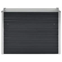 vidaXL Hochbeet Für Den Garten, Anthrazit, 100 X 40 X 77 Cm, Verzinkter Stahl - Grigio - Visualizzare 4