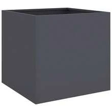 vidaXL Pflanzkübel Anthrazit 49x47x46 Cm Stahl - Grey - View 7
