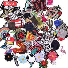 70/50/20 Stück zufällige bestickte Bügel-Aufnäher, geeignet für DIY Kleidung und Accessoires - Hüte, Jeans, Kleider usw. mit einzigartigen Designs, süße bestickter Cartoon Applikationen