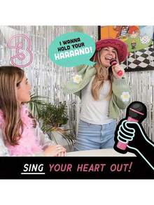 Juego de micrófono, juego de karaoke para fiestas familiares, 2-10 jugadores - Juego de mesa para malos cantantes con 250 letras (125 tarjetas) Noches divertidas y fiestas de cumpleaños - Hace una gran noche de citas para amantes de la música, karaoke o canto - Adulto - Juego Coge el micrófono - Ver 7
