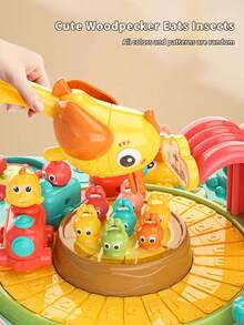 儿童多功能益智游戏桌，婴儿智能音乐玩具学习桌，宝宝万圣节和圣诞节礼物（所有部件颜色随机） - 彩色 - 查看 8