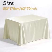 1 Khăn trải bàn Giáng sinh bằng vải satin ngà thanh lịch, Khăn trải bàn hình chữ nhật bằng vải satin polyester có thể giặt và tái sử dụng cho đám cưới, sinh nhật, nhà hàng, tụ họp tại nhà, tiệc ngoài trời, khăn trải bàn, trang trí bàn, khăn ăn tiệc Giáng sinh - Ngà voi - Xem 23