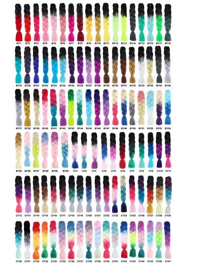 1Pc 24 Inch Jumbo Braiding Hair – 100g/Pcs Multi-Color Yaki Extension Hair For Women, Soft Synthetic Hair Extensions For Box Braids, Twists, Ponytails; Ideal For Daily Wear, Holiday, Christmas, Music Festival & Carnival Styling