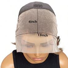 Pixie Cut Finger Wave Short Wigs For Women Human Hair Ocean Wave Short Human Hair Wig 13X4 Lace Front Wigs - Multicolor - View 7