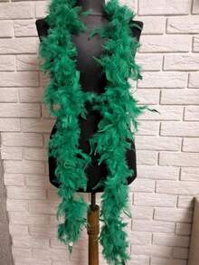 Bufanda de piel sintética colorida de 2 metros, adecuada para mujeres, se puede usar para baile, boda, fiesta, Halloween, decoración de escenario, accesorios de ropa, decoración de bufanda, regalo ideal para fiesta de cumpleaños, Halloween, día de carreras, fiesta del té, Nochevieja, concierto y decoración del hogar, boda de baile, actuación en el escenario, disfraz y accesorios de carnaval, artículos de fiesta - Multicolor - Ver 16