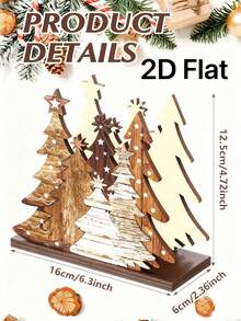 2D Flat, 1pc Christmas Tree Napkin Holder - Rustic Wooden Tabletop Decor With Festive Pine Tree Design, Easy-To-Install Paper Towel Dispenser For Holiday Dining, Perfect Holiday Gift, No Electricity Needed, Christmas Decorations, Christmas Decoration, Home Decor Item, Vintage, Wall Decor, Apartment Decoration