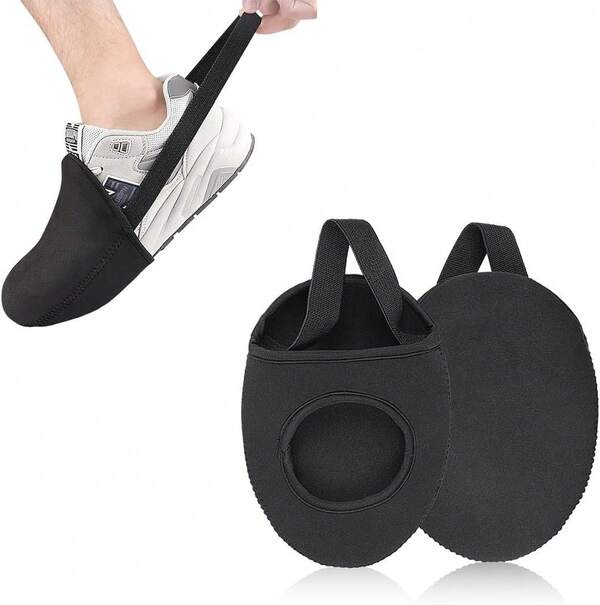 2 pares de botas de motocicleta, botas de cambio de motocicleta, botas de motocicleta acolchadas, antideslizantes y ajustables, para diversos tipos de calzado