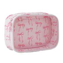 New Bow-Knot PVC Cosmetic Bag, Large Capacity Makeup Organizer, Fashion Travel Toiletry Bag For Women - Love - View 2