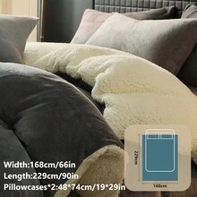 2/3pcs Duvet Cover Set, Winter Warm, Ultra-Soft, Fluffy, Crystal Velvet, Anti-Static, Skin-Friendly, Fade-Resistant, Fits Twin/Full/Queen/King Size, Machine Washable For Bedroom Home And Student Dorm, Luxury Bedding Set, Autumn Decor, Winter Decor