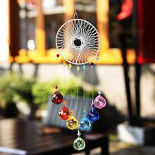 Colorful Crystals Catcher Hanging Suncatchers Chandelier Lamps Light Pendant Prisms Hanging Ornament Home Decoration - Quả bóng đầy màu sắc - Xem 7