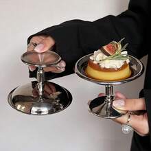 Copa de Helado, Taza de Helado Tazón de Acero Inoxidable para Helados Cuencos Mini Tazas de Yogur con Patas Redondas Tazas Pudín Metal Reutilizable para Postre Sundae Frutas - Vintage Tall-4 piezas - Ver 4