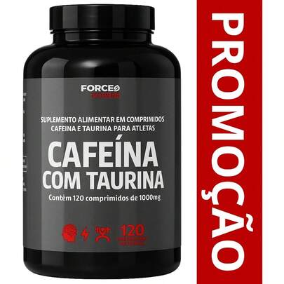 Cafeína Com Taurina Force Power 120 Comprimidos 1000 Mg