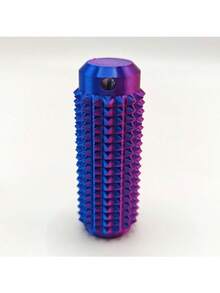 Portachiavi con stimolatore a punte, piccolo oggetto antistress da manipolare, portachiavi antistress, mini rullo massaggiante portatile con punte testurizzate, regalo creativo e originale