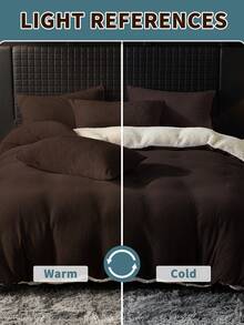 Conjunto de capa de edredom 2/3 peças, roupa de cama, conjunto de cama de cor sólida, decoração aconchegante para quarto, roupa de cama macia e quente, conjunto de capa de edredom suave para a pele, série de cores sólidas, fácil de cuidar e durável, roupa de cama de outono e inverno para quarto de hóspedes e quarto, serve para todos os tamanhos de cama - solteiro, casal, queen, king, 1 capa de edredom e 1/2 fronha, têxteis para casa, presentes de cama, lavável à máquina