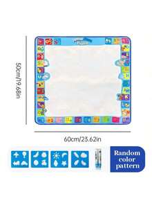 Magische Wasser-Malunterlage & Stift Set, extra große wiederverwendbare Malunterlage für Wassermalerei, fördert Farberkennnung, geeignet für Büro, Schule, Malen, Studenten, Stifte, Schreibwaren, Jungen, Mädchen, Lernmaterial, Mädchen Spielzeug, Jungen Kunstset, erweitert das Denken, inspiriert handwerkliche Kreativität, Ostergeschenk, Geburtstagsgeschenk, Einschulung Geschenk