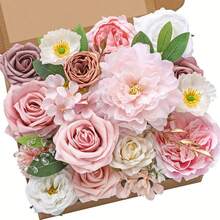 Artificial Flowers Box Set Aromatic Coral For DIY Wedding Bouquets Centerpieces Arrangements Party Baby Shower Home Decorations - متعدد الألوان - مشاهدة 3