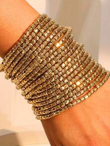 19pcs/Set Minimalist Fashion Versatile Bracelet Jewelry Set For Women