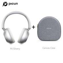 Picun F6 Hybrid Active Noise Cancelling Headphones Offer 120 Hours Of ANC Playback Time, 16 EQ Modes, Transparency Mode, Wireless Over-Ear Design, Spatial Audio, And Head Tracking.