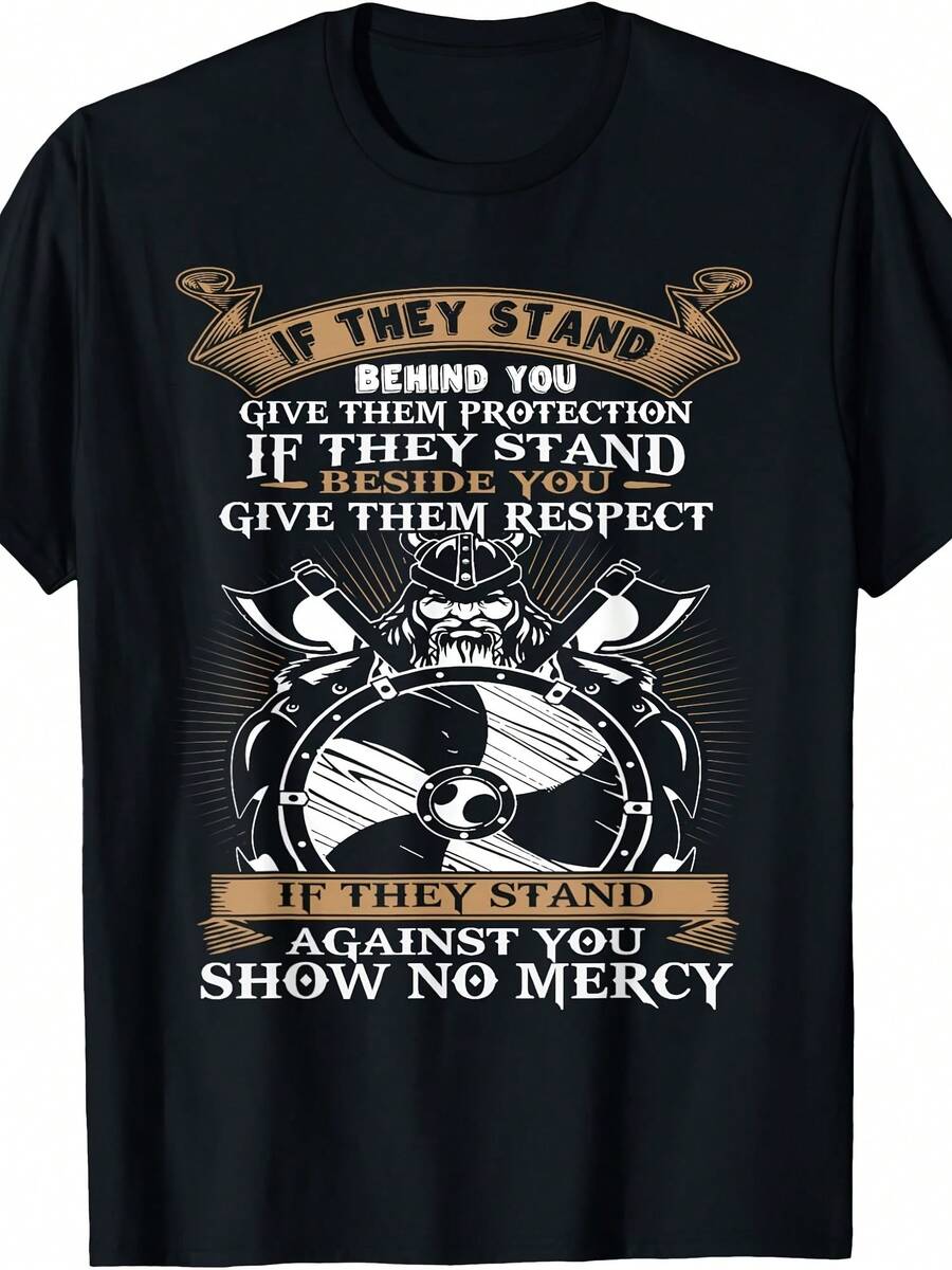 Norse Viking Axe Odin Valhalla Nordic Mythology God Gift T-Shirt - 款式25 - 查看 1