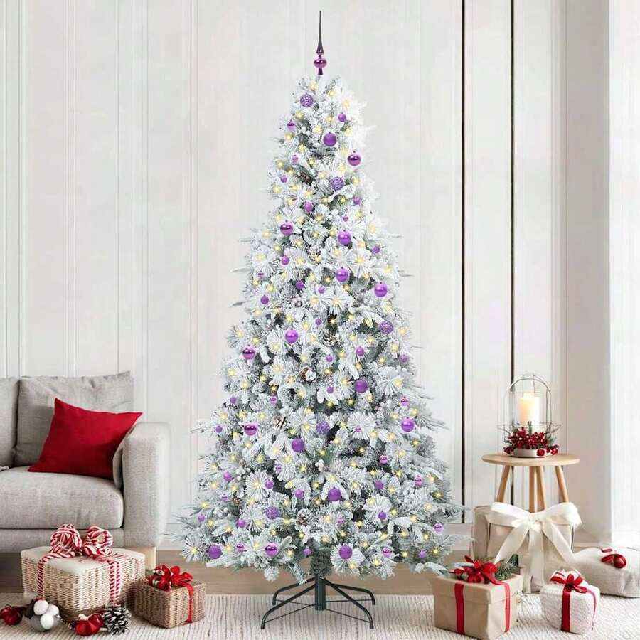 Artificial Hinged Christmas Tree Green 240 Cm PE And PVC - Green - View 1