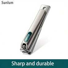 Sunlum 防溅指甲钳 1/2 件装，专业修甲修脚套装，适用于厚指甲和嵌甲，锋利不锈钢脚趾甲钳，男女通用