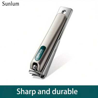 Sunlum Anti-Splash Nail Clipper 1/2PCS, Professional Manicure & Pedicure Kit For Thick & Ingrown Nails, Sharp Stainless Steel Toenail Clipper For Women Men