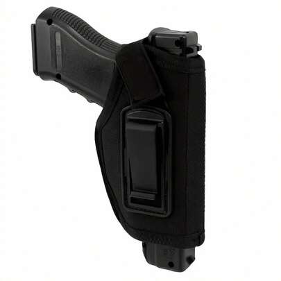 1pc Premium Concealed Carry Gun Holster, Ambidextrous Tactical Invisible Holster, Suitable For Compact Firearms - Waistband Attachment For Discreet Carry - Unisex Design - Includes Hunting And Shooting Accessories
