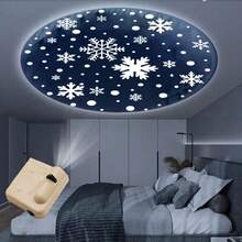 1PC (1 Đèn chiếu + 1 Slide chiếu) Nhiều đèn chiếu Giáng sinh, Phụ kiện ngày lễ - Đèn chiếu hình bông tuyết/người tuyết/ông già Noel, Chạy bằng pin (Không bao gồm pin) Đèn ngủ trang trí ngày lễ tạo nên bầu không khí tiệc tùng trong nhà, Thích hợp cho gia đình, phòng trò chơi, phòng ngủ, trần nhà, tường, tiệc sinh nhật, đám cưới và phù hợp nhất cho các ứng dụng Giáng sinh - Màu be - Xem 7