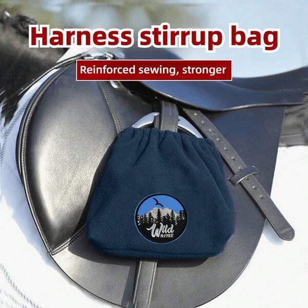 Heavy Duty Velvet Polyester Saddle Bag - Durable Protective Equestrian Gear Organizer, Suitable For Saddle And Bridle, Sturdy Storage Design With Reinforced Stitching, High-Quality Fabric, Stable And Durable, Ideal For Equestrian Professionals