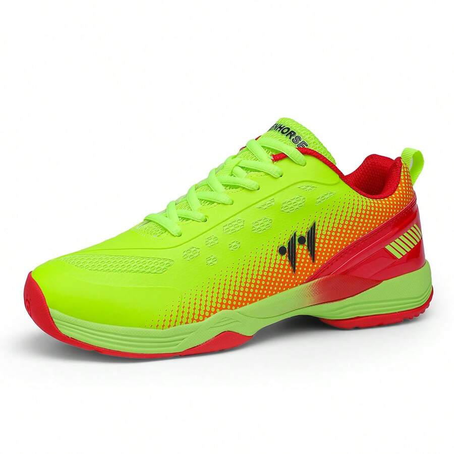 Badminton Shoes, Indoor Sports Shoes, Unisex Sports Shoes, Lightweight Breathable Sports Shoes, Non-Slip Sports Shoes, Shock-Absorbing Sports Shoes, Student Training Shoes, Club Shoes, Seamless Outsole, Fashionable Sports Shoes, Casual Sports Shoes, Couples Sports Shoes, Fitness Essential, Aerobics Shoes, Rubber Sole Sports Shoes, Multi-Functional Sports Shoes, Spring/Summer New, Soft & Comfortable Shoes, Team Training Equipment, Competition Shoes - Green - View 1