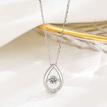 925 Sterling Silver Star Pendant Necklace, Elegant, Versatile, Luxurious, Romantic, Suitable For Parties, Dates, Gifts, Daily Wear