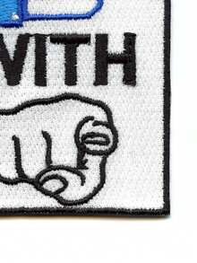 1 miếng vá thêu tay có chữ "I'm Not Playing With You" (Tôi không đùa đâu) dùng để ủi lên quần áo. - Nhiều màu - Xem 5