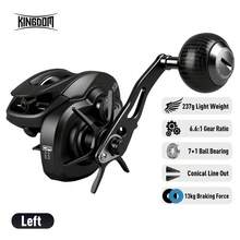 KINGDOM Macro Monster 诱饵式渔线轮 6.6:1 齿轮比 7+1 滚珠轴承 13kg 最大阻力 带报警系统 单/双摇臂 铝合金材质 轻量化设计 - 彩色 - 查看 14
