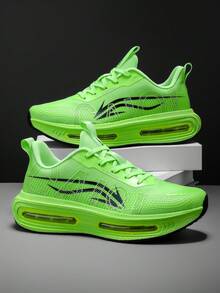 L.S.W.P Men's Running Shoes, Featuring Breathable Mesh Design For Maximum Comfort. Outdoor Shock-Absorbing Running Shoes With High-Rebound Cushioning Technology For Smooth And Comfortable Running, Enhanced Support, Fashionable White Design Suitable For Sports Performance And Everyday Wear