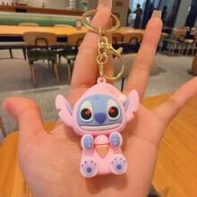 (1 chiếc màu sắc được gửi ngẫu nhiên) Túi quà thời trang hình đồ chơi Stitchy Mặt dây chuyền móc khóa - Nhiều màu - Xem 6