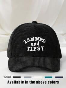 1pc Women's Embroidered "TANNED TIPSY" Washed Baseball Cap, Outdoor Adjustable Sun Protection Casual Hat Suitable For Spring, Autumn, Travel, Beach Vacation. Also Suitable For Young Men In Y2K Style. - Embroidery - View 14