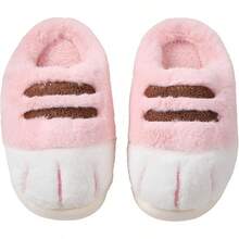 Plush Cat Paw Slippers,Non-Slip Soles, Cozy And Cute SlippersChristmas - A-粉紅 - 查看 10