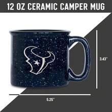 Rico Industries  Football Green Bay  Speckle - Taza de fogata grabada con láser de 12 onzas - Color del equipo - Ver 4