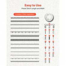 Sewing Machine, 18 Stitch Applications, With LED Light And Foot Pedal, Simple Dial Control, Interior Metal Frame, Lightweight And Portable Beginner Sewing Machine For Adults Crafts And Mending - View 3