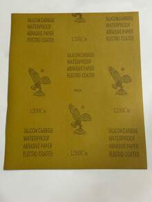 Papel de lija de marca Eagle genuino, papel abrasivo para pulir con agua para lijar pintura de coche, jade, palisandro, hojas de lijado fino de 2000 granos