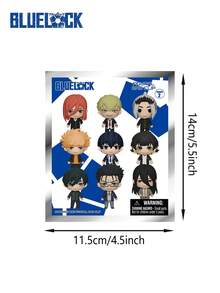 Crunchyroll 1PC Blue Lock Official Licensed Blind Bag 3D Anime Keychain Mystery Box Random One Characters Isagi Bachira Kunigami Chigiri Nagi Reo Gin Gagamaru PVC Bag Clip Pendant Collectible Keyring Backpack Charm Gift For Fans Birthday Christmas Surprise Gift - Multicolor - View 2