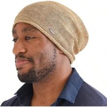 - Gorro de lino para verano, gorro holgado para hombre, Beige, One Size - inicial - Ver 2