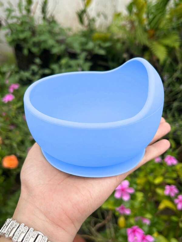 1 Piece Baby Food Bowl, Children's Dining Bowl, Suction Bowl, Anti-Drop Durable Silicone Bowl Suitable For Daily Use