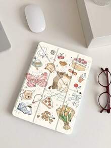 1 chiếc ốp bảo vệ máy tính bảng/Kindle họa tiết mèo bướm, tương thích với iPad Air 11" M3 (2025) / M2 (2024), iPad Air thế hệ thứ 5 (2022), iPad 11" thế hệ thứ 11 (2025), Kindle Paperwhite thế hệ thứ 12 (2024), mặt lưng trong suốt, họa tiết thời trang, chức năng tự động tắt/mở màn hình, bảo vệ bằng túi khí, thích hợp làm quà tặng và đồ dùng văn phòng. - Nhiều màu - Xem 6