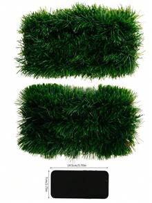 1 pieza 2/3/5 M Enredadera de Navidad artificial verde - Follaje falso suave y grueso, ideal para decoración del hogar, perfecto para coronas de estilo rústico, base de corona de Navidad artificial, guirnalda de Navidad, decoraciones navideñas, guirnalda de árbol de Navidad artificial, para decoración navideña del hogar y al aire libre, perfecto para árboles de Navidad, patios y talla grande decoración de invierno